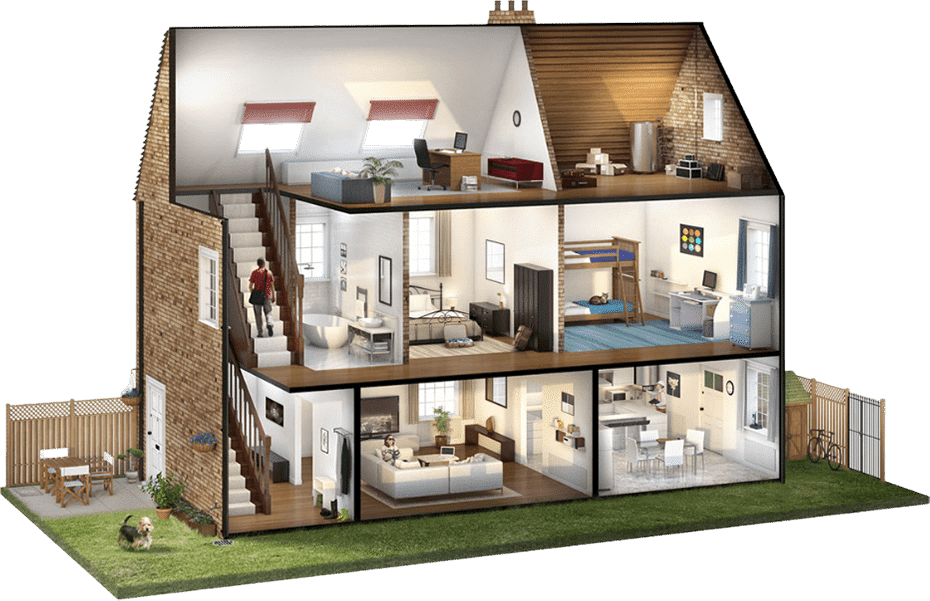 Good home me. Cutaway House. Разрез House. Cutaway House Projection. House Cutaway heating.