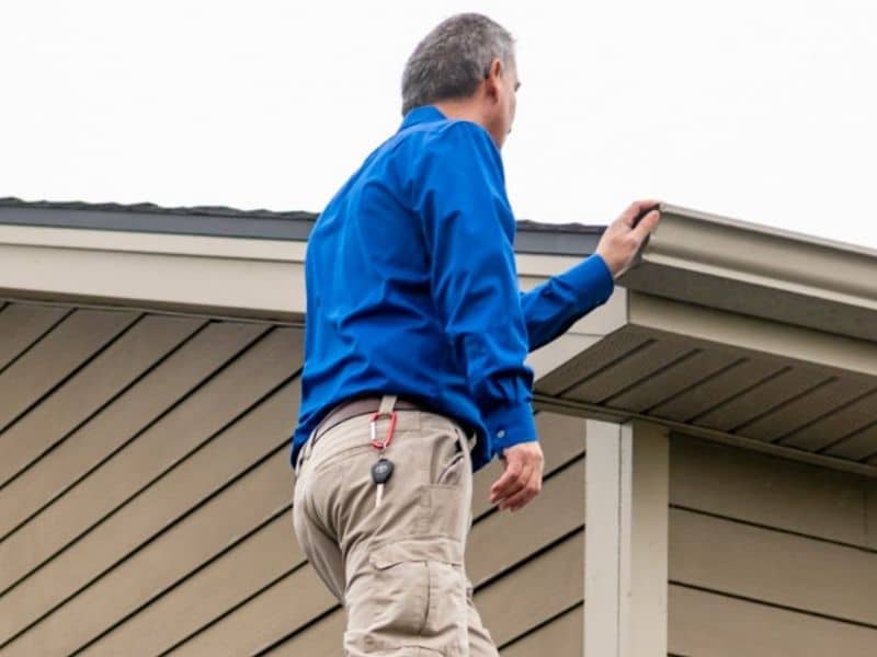 Mike Inspecting Cincinnati Roof